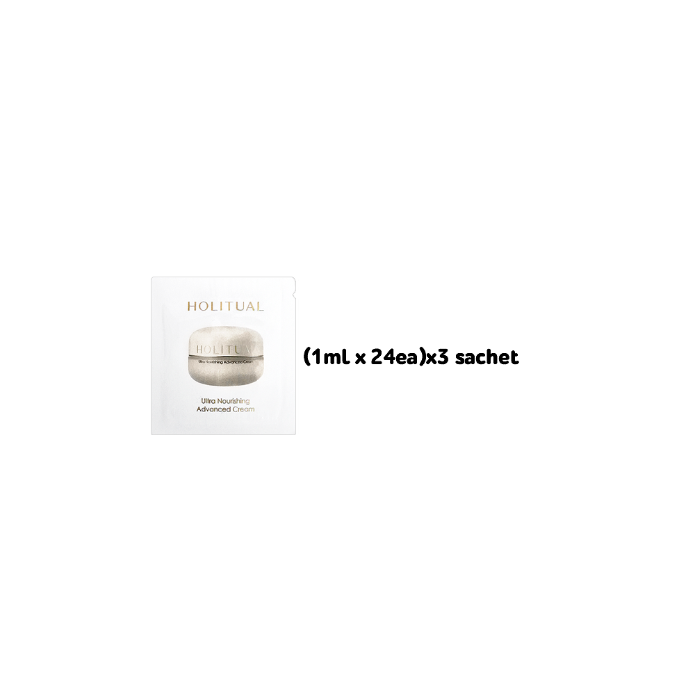 HOLITUAL Ultra Nourishing Advanced Cream Noblesse (1ml x 24ea)x3 sachet