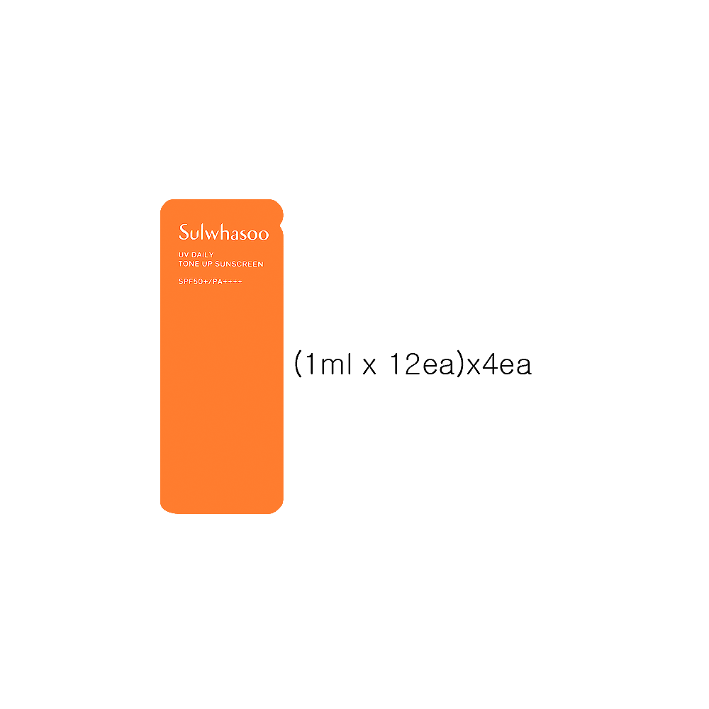 Sulwhasoo UV Daily Tone Up Sunscreen (1ml x 12ea)x4ea
